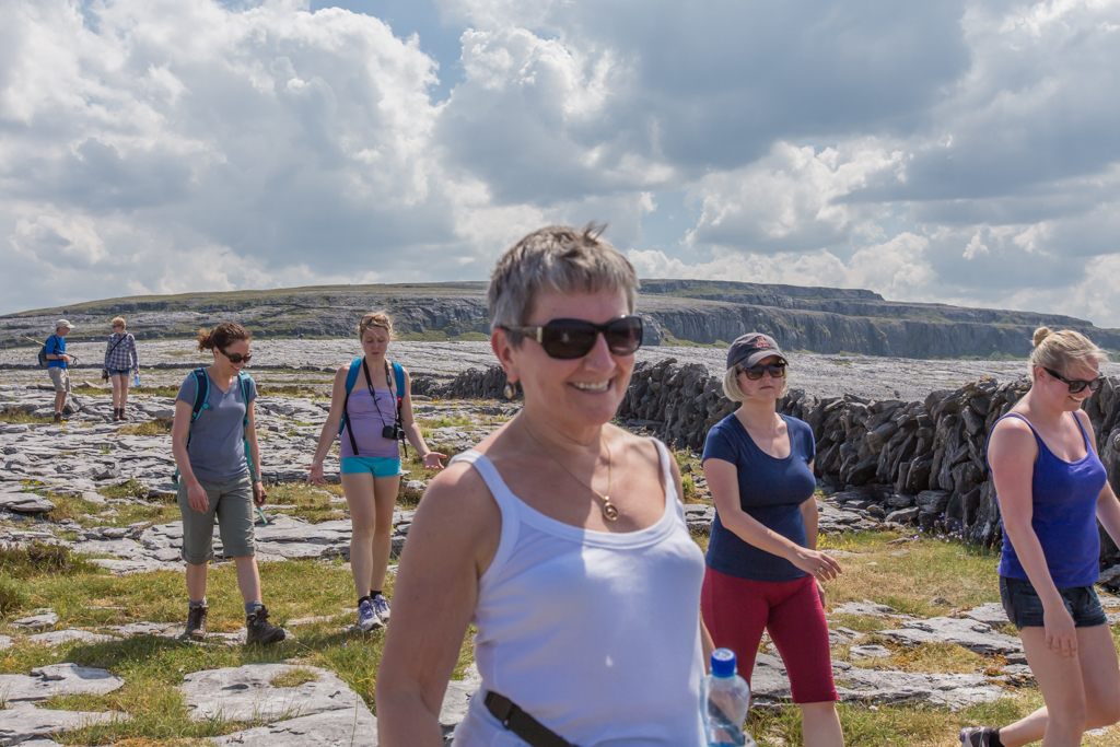 Hillwalking lady smiling